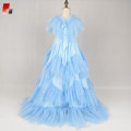 blue girls Cinderella princess dress prom costume dress