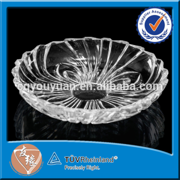 Round Glassware Dinnerware Antique Clear Glass Plates