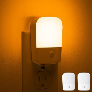 LOHAS Mini Soft Amber Night Lighting: Dimmable LED Night Lamps for Kids Bedrooms