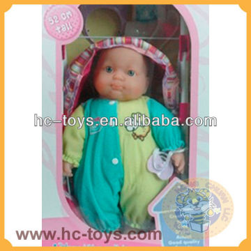 15.8 baby doll toy with stroller , baby doll toy with voice