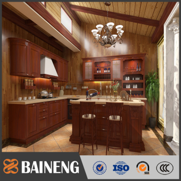 cherry soild kitchen cabinet country style kitchen cabinet door