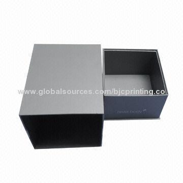 Display box, with logo embossing and debossing