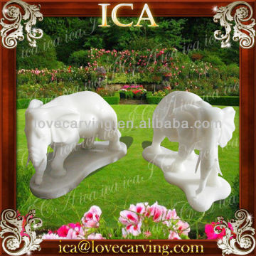 ICA,stone elephant statue,elephant satu sculpture,white marble elephant statue,marble elephant statue