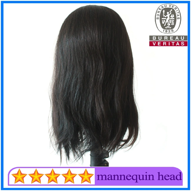 100% Human Hair Mannequin Head for Training