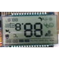 TN positive LCD Display clock and temperature