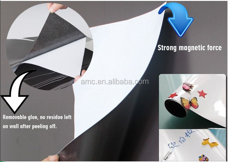 adhesive rubber magnet sheet A4 size / rubber magnets sheet with self-adhesive laminated