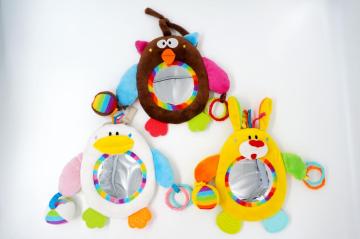 Flat Mirror Plush Toy with Different Animal Shapes