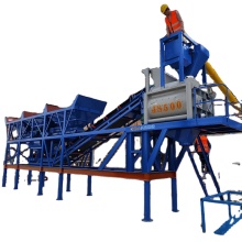 HZS25 Mobile Electric Concrete Batching Plant 25 Cubic Meters per Hour