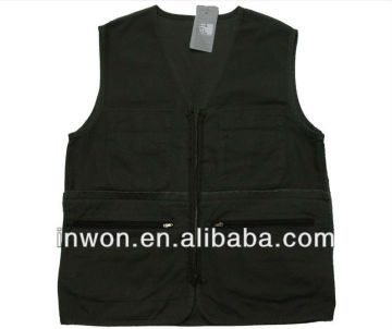 Man polyester cotton fishing vest