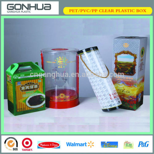 Best hot selling 3d material eco-friendly high grade luxury customized plastic gift wine boxes and sprouts box