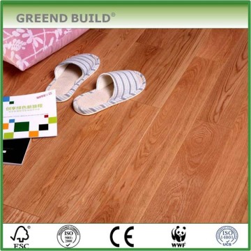 Brown oak timber flooring