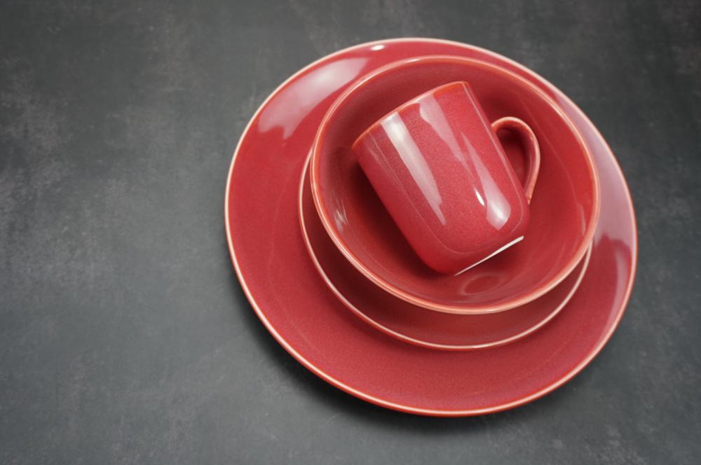 Reactive Glazed Stoneware Dinner Set Claret Red Ch22067 G08 3