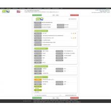 Mostra de datos de importación de bebidas EUA