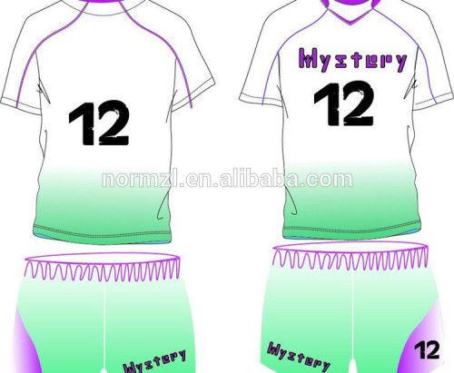 OEM Gradient print sublimation custom football jersey sports soccer shirt design with number