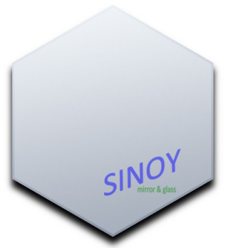 hexagon shaped hair salon wall mirror , cosmetic mirror , irregular shaped mirror