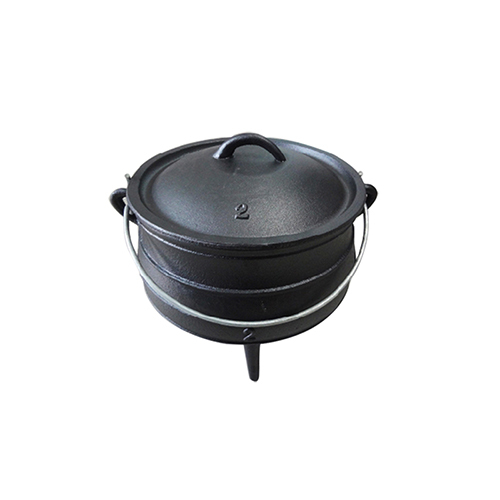 Besi cor Potjie Camping pot pot