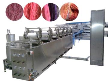 Multi color yarn dyeing machine