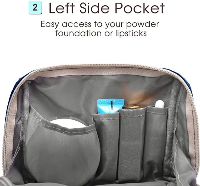 Makeup Bag for Travel Makeup Pouch Cosmetic Bag with Zipper