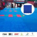 Lantai sukan interlocking modular luar untuk pickleball bola keranjang