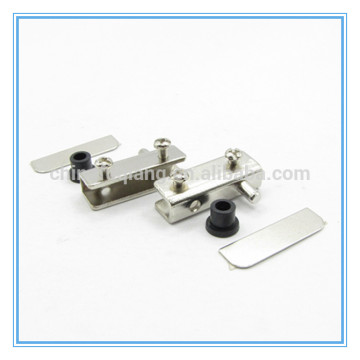 Side mount glass door hinge