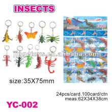 Sell promotional PVC insects key chain