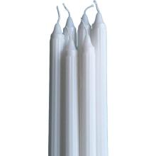 Home decoration white fluted candles paraffin candles