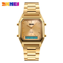SKMEI Montre 1220 Men's Gold Quartz Digital Watch
