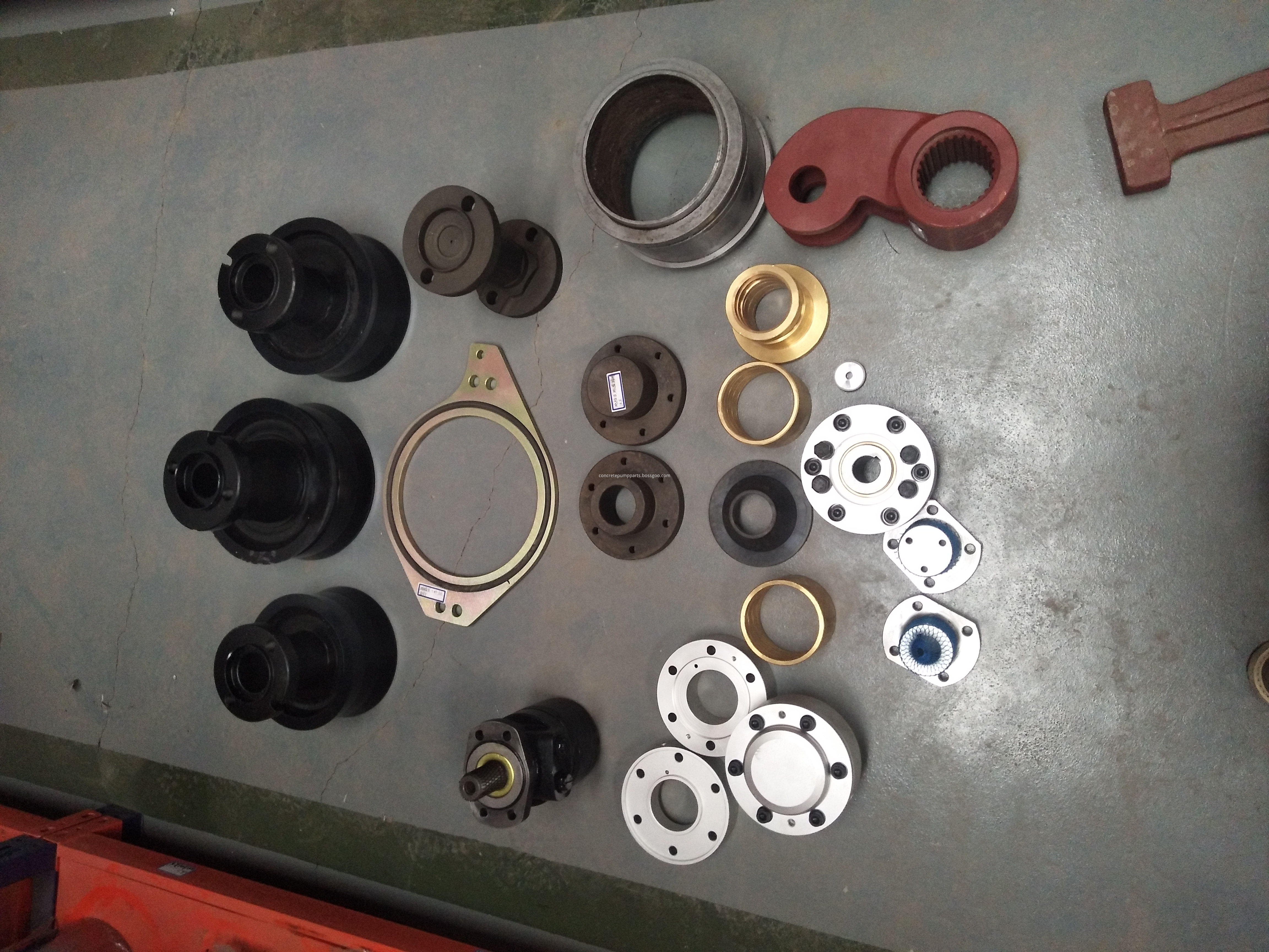 schwing concrete pump wear parts at stock 