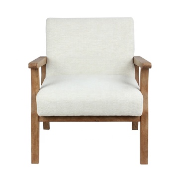 Modern Linen Fabric Restaurant Dining Wooden Chairs