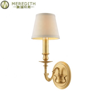Meredith European Classic Gold Wall Light