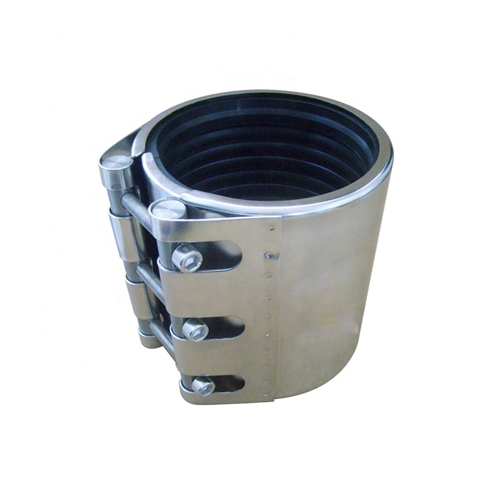 Single-Section Multi-Function Flexible Stainless Steel Pipe Repair Coupling