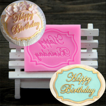 Happy Birthday shape cake mold silicone cake mold moon cake mold