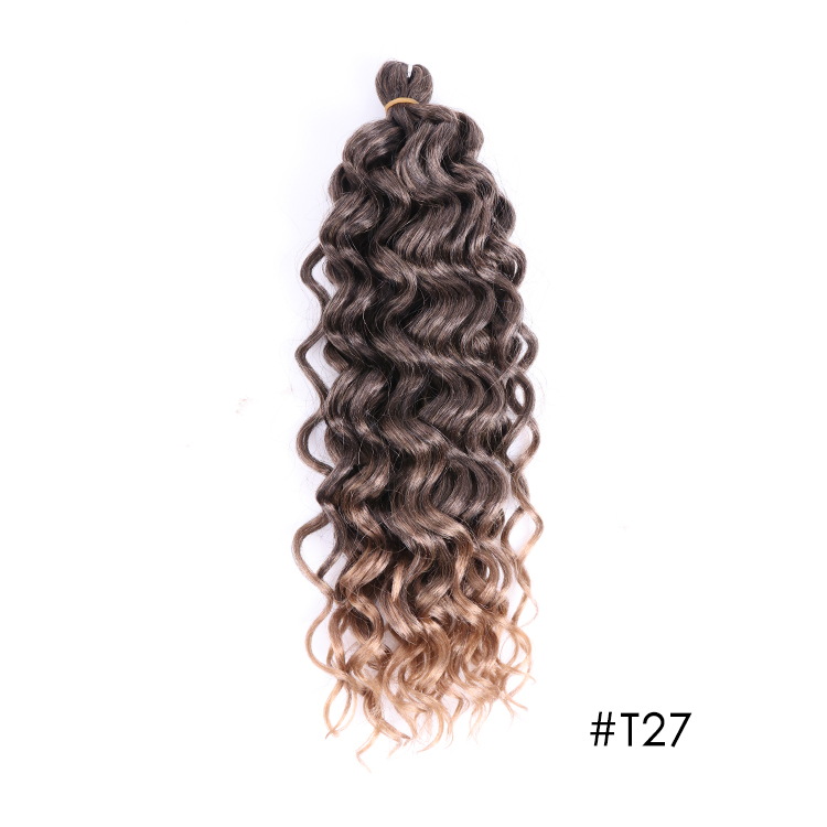 Julianna hair 18 inch Hawaii curl synthetic attachment extension wavy braid crochet Hawaii curl ocean wave hair