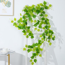 Artificial Green Leaf Vine Decorative Flower Vine for Ceiling Pipe Cover
