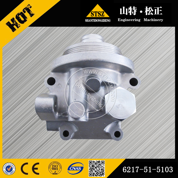 رئيس مرشح الزيت Assy 6217-51-5103 لمحرك Komatsu SAA6D125E-3K-8M