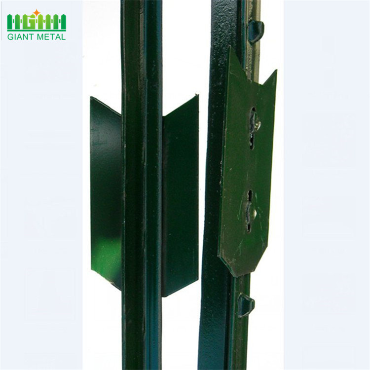 Galvanized steel fence posts