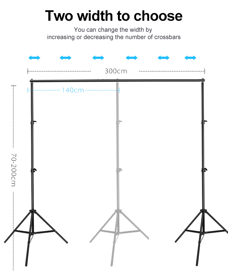 Fotografia Softbox Parasol Zestaw oświetleniowy Sprzęt studyjny 6.6*10ft System stojaka tła z żarówką LED 2700K-5500K do strzelania