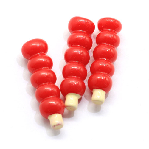 Chiński styl kandyzowany Haw in a stick Shaped Resin Flatback Cabochon Handmade Craft Decor Beads Spacer Charms