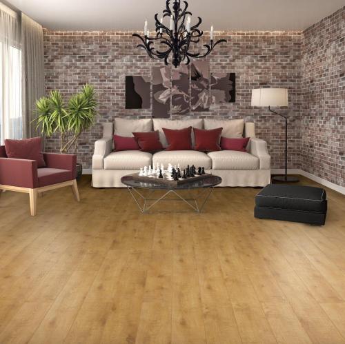 Desain modern tanda gergaji oak klik lantai laminasi