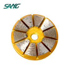 3 Inch Diamond Grinding Pad with 10 Segments for Concrete Prep