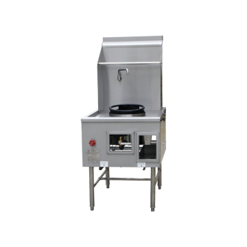 Commercial Chinese Wok Range Restaurant Equipment: Gas Range Stove with Faucet and Baffle