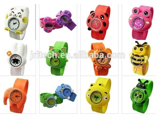 Hot selling kids silicone slap watch band