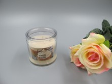 3 OZ Ivory colour Scented Glass Candles
