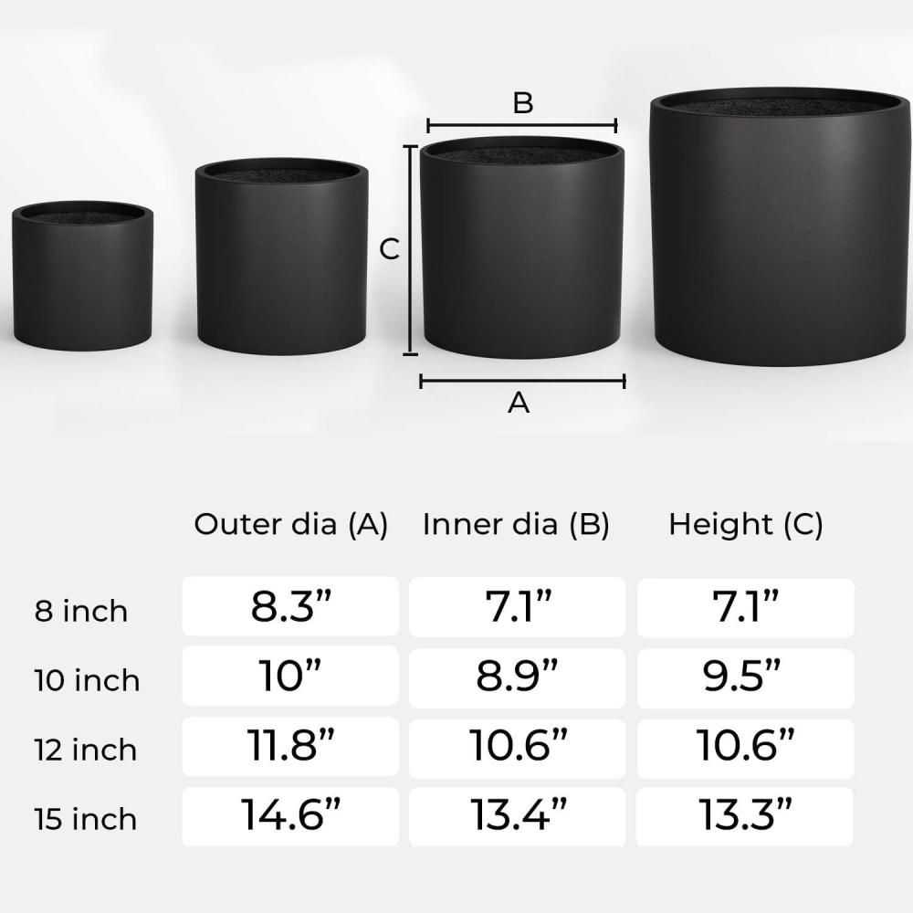 Grote plantpot voor woonkamer