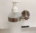 Dispensador de jabón de botella de vidrio manual para baño