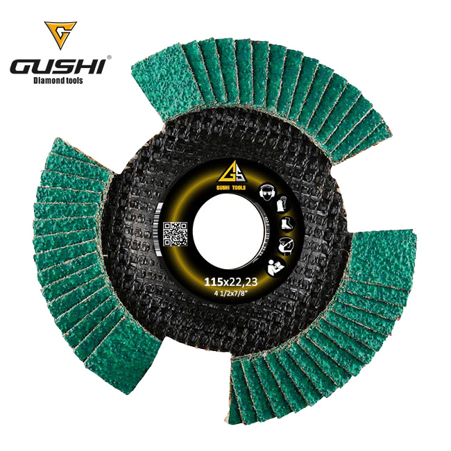 High performance 115mm*22.23mm Unique series Flap disc for Stainless steel, Steel