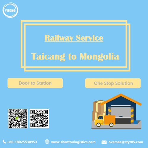 Envío ferroviario de Taicang a Mongolia