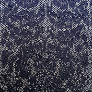 Jacquard in broccato di seta in oro nero