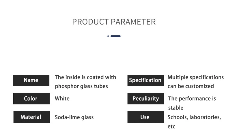 Chinese Factory T5t8t10 Glass Tube Fluorescent Lamp Accessories