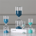 Timglas hög borosilikat glas blå timglas timer